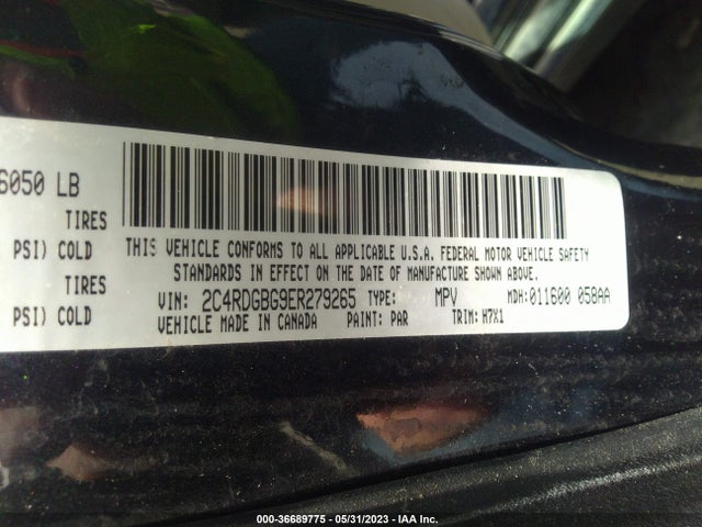 Dodge Grand Caravan Se 2014 2C4RDGBG9ER279265 Image 9
