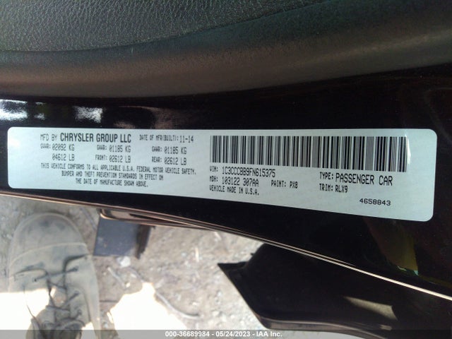 Chrysler 200 S 2015 1C3CCCBB9FN615375 Image 9