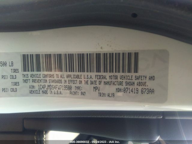 1C4PJMDS4FW719580 Jeep Cherokee Limited