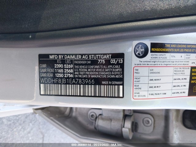 Mercedes-Benz E-class E 350 Sport 2014 WDDHF8JB1EA783966 Image 9