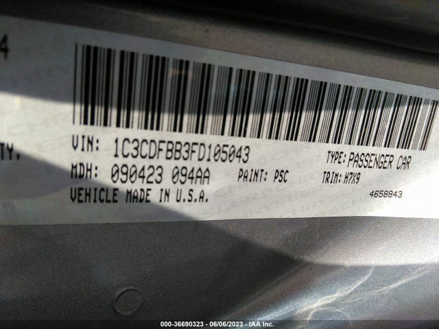 Dodge DART SXT 2015 1C3CDFBB3FD105043 Image 9