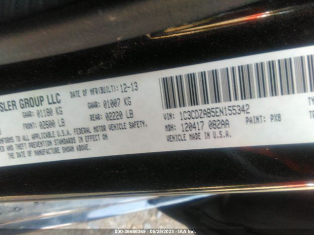 1C3CDZAB5EN155342 Dodge AVENGER SE
