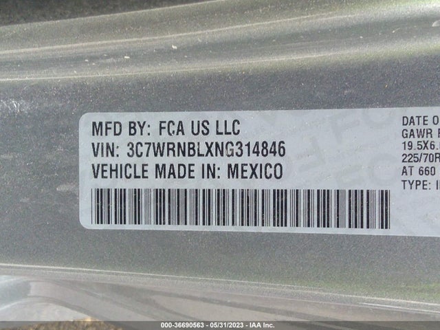 2022 Ram 5500, VIN: 3C7WRNBLXNG314846