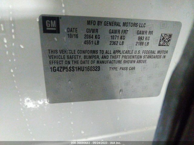 1G4ZP5SS1HU160323 Buick Lacrosse Essence