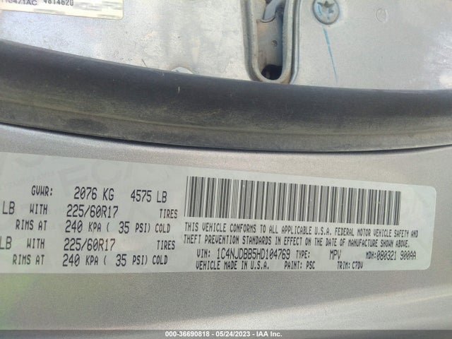 1C4NJDBB5HD104769 Jeep Compass Sport