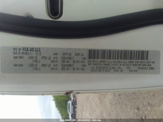 3C4PDCBG7GT131003 Dodge Journey Sxt