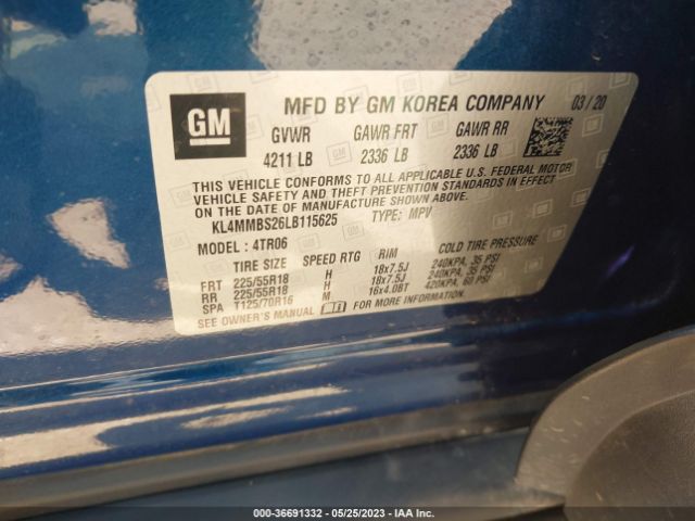 KL4MMBS26LB115625 Buick Encore Gx Preferred
