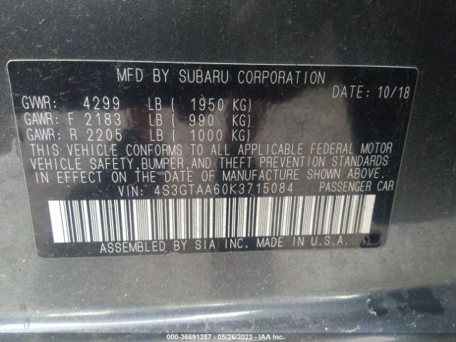 4S3GTAA60K3715084 Subaru Impreza