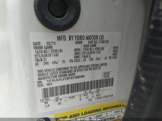 1FMJU1JT5FEF28549 Ford Expedition Xlt/king Ranch