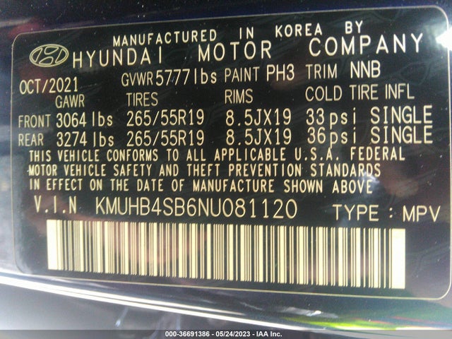 2022 Genesis GV80, VIN: KMUHB4SB6NU081120