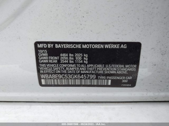 WBA8E9C53GK645799 BMW 3 Series 328i