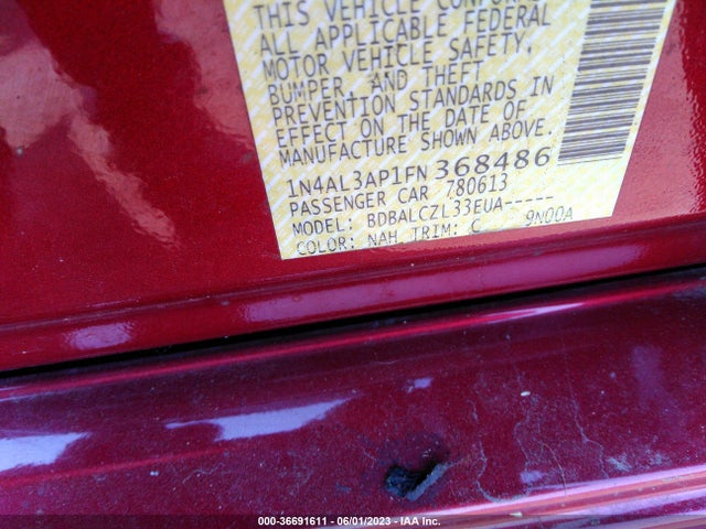 Nissan Altima 2.5 S 2015 1N4AL3AP1FN368486 Image 10