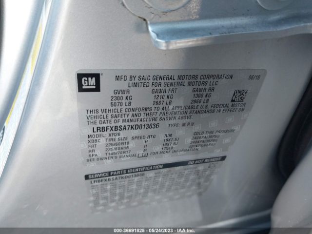 LRBFXBSA7KD013636 Buick Envision Preferred