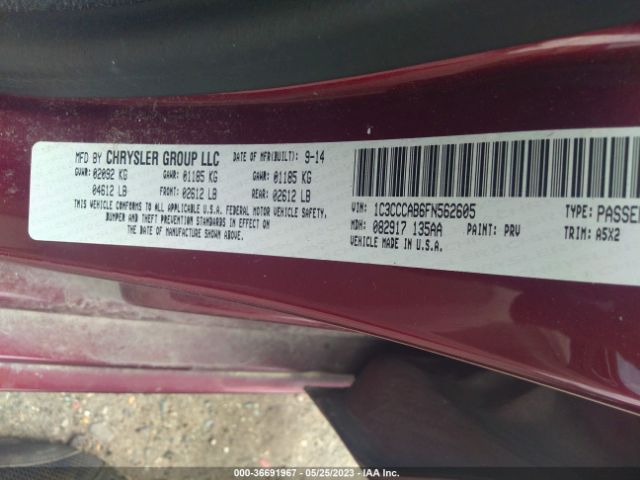 1C3CCCAB6FN562605 Chrysler 200 Limited