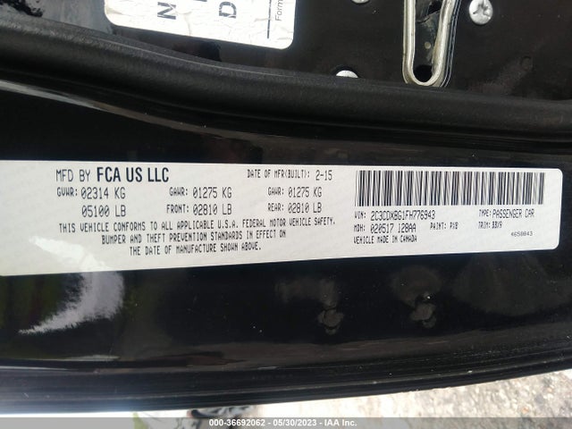Dodge Charger Se 2015 2C3CDXBG1FH776943 Image 9