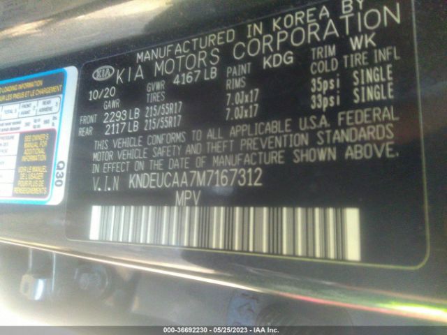 KNDEUCAA7M7167312 KIA SELTOS S