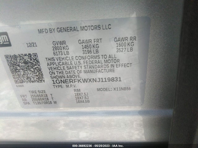 Chevrolet Traverse Ls 2022 1GNERFKWXNJ119831 Image 11