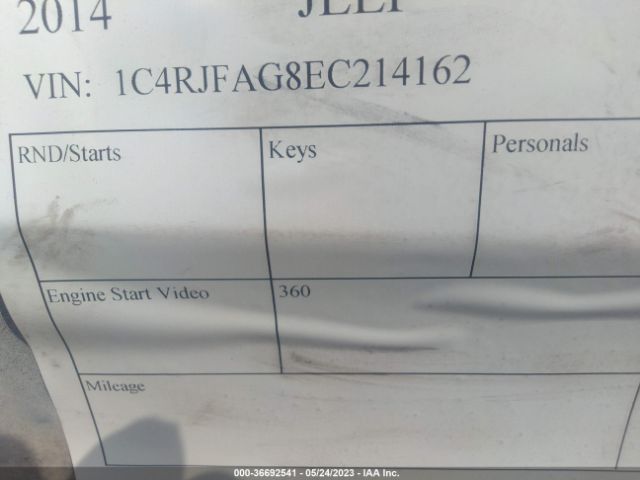 1C4RJFAG8EC214162 Jeep Grand Cherokee Laredo