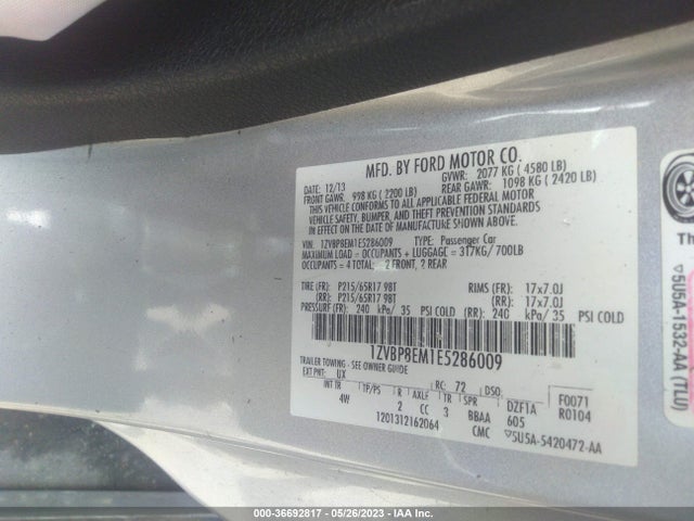 Ford Mustang V6 2014 1ZVBP8EM1E5286009 Image 10