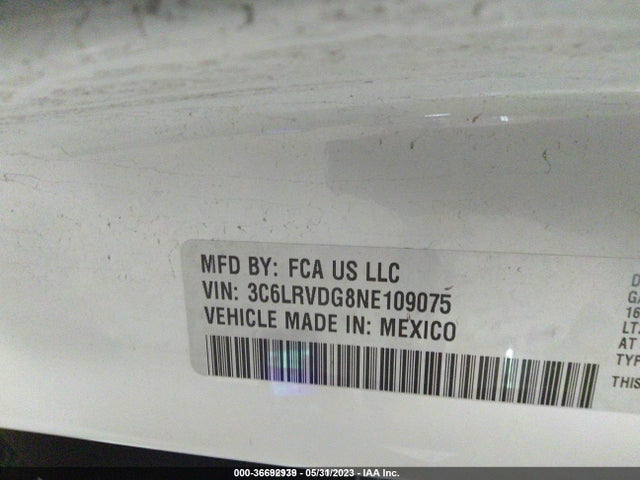 2022 Ram Promaster, VIN: 3C6LRVDG8NE109075