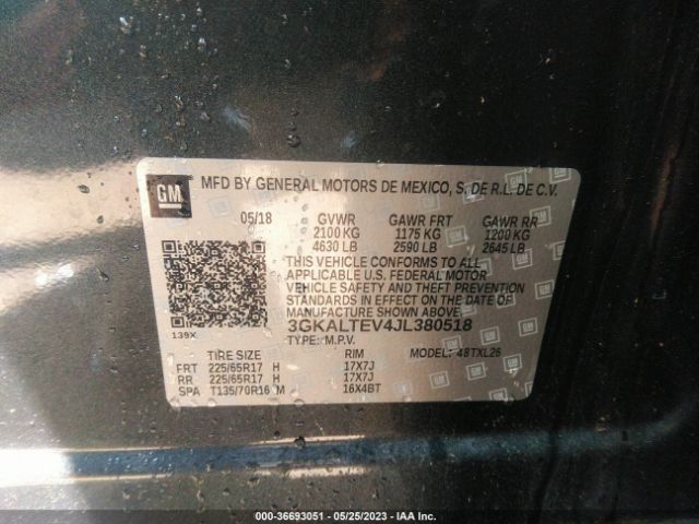3GKALTEV4JL380518 GMC Terrain Sle
