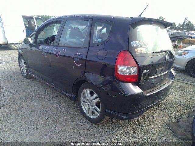 2008 HONDA FIT SPORT VIN: JHMGD38658S043289