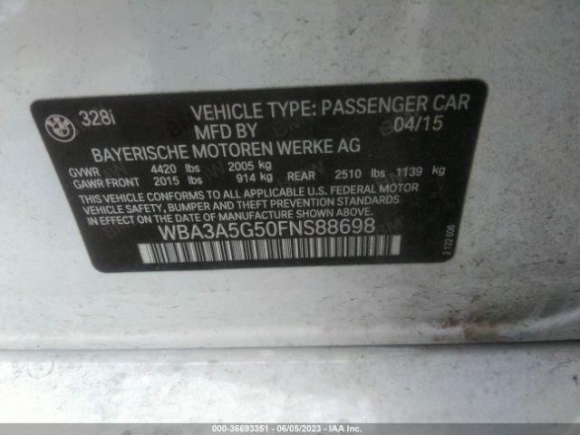 WBA3A5G50FNS88698 BMW 3 Series 328i