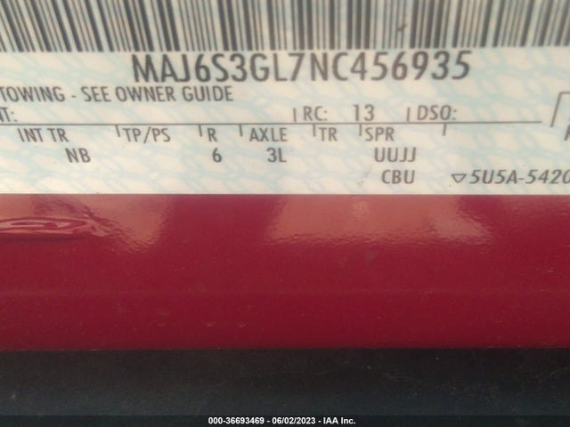 2022 Ford Ecosport, VIN: MAJ6S3GL7NC456935