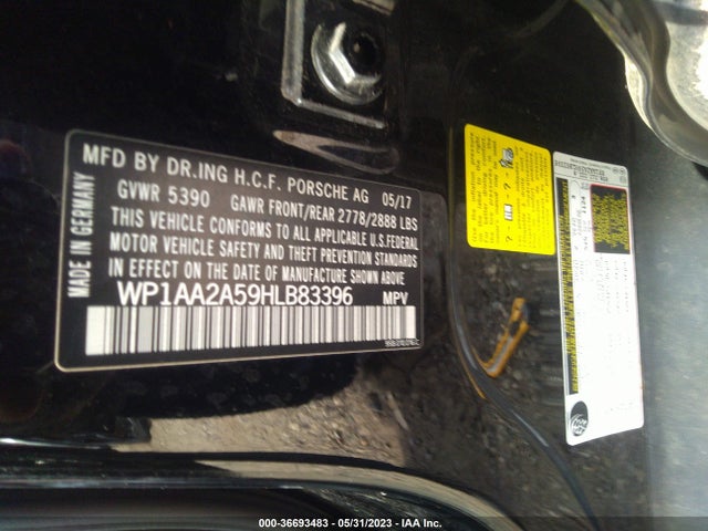 2017 PORSCHE MACAN WP1AA2A59HLB83396 Photo 8