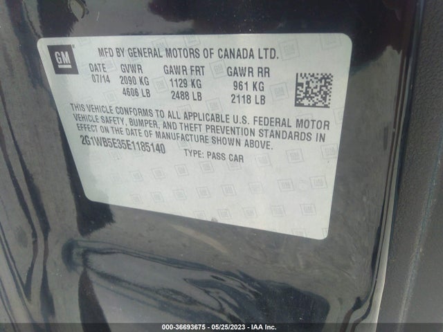 Chevrolet Impala Limited Lt 2014 2G1WB5E35E1185140 Image 10