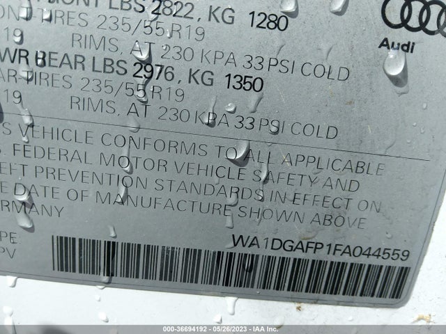 WA1DGAFP1FA044559 Audi Q5 Premium Plus