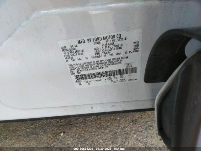 2FMPK3J97GBB73137 Ford EDGE SEL