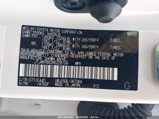2022 Lexus GX, VIN: JTJAM7BX2N5328104