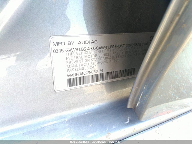 WAUFFAFL2FN035874 Audi A4 Premium Plus