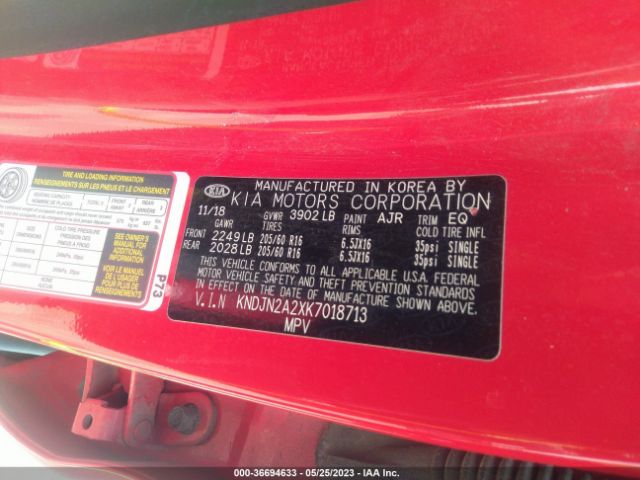 KNDJN2A2XK7018713 KIA Soul Base