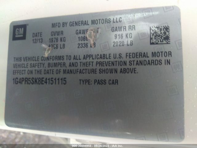 1G4PR5SK8E4151115 Buick Verano Convenience Group