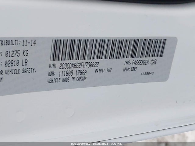 Dodge Charger Se 2015 2C3CDXBG2FH730022 Image 11