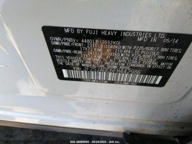 JF2SJADC6FH442986 Subaru Forester 2.5i Premium
