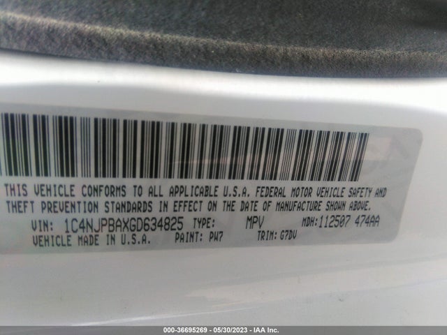 1C4NJPBAXGD634825 Jeep Patriot Sport Se
