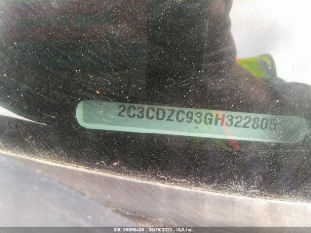 2C3CDZC93GH322805 Dodge Challenger Srt Hellcat