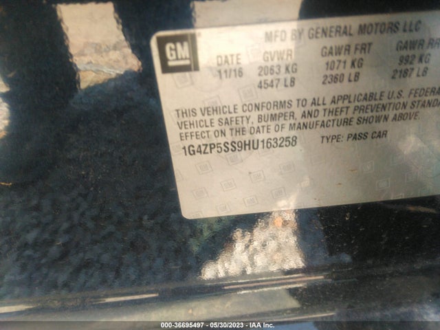 1G4ZP5SS9HU163258 Buick Lacrosse Essence