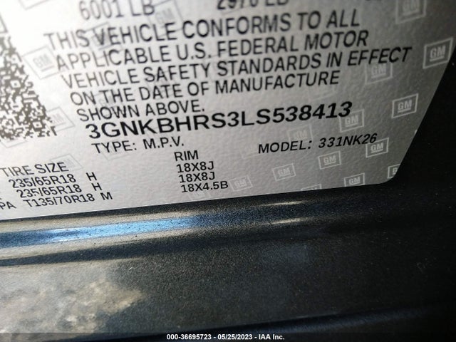 Chevrolet Blazer Lt 2020 3GNKBHRS3LS538413 Image 9