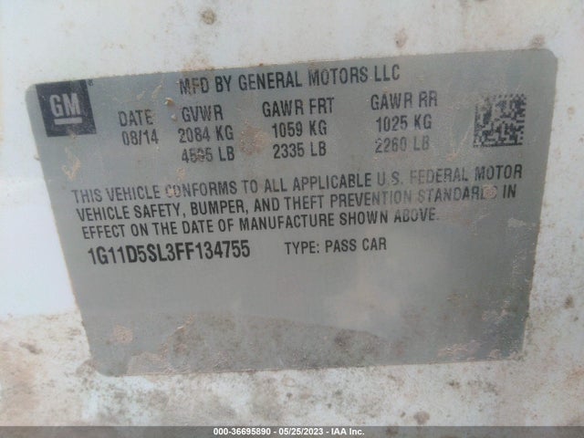 Chevrolet MALIBU LT 2015 1G11D5SL3FF134755 Image 10