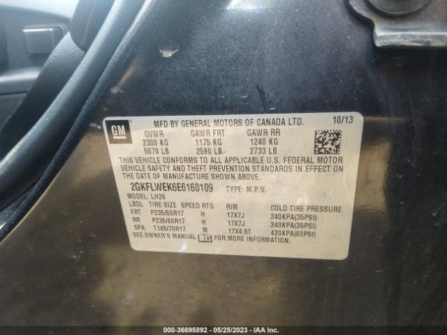 2GKFLWEK6E6160109 GMC Terrain Sle