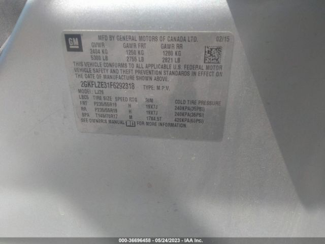 2GKFLZE31F6292318 GMC Terrain Denali