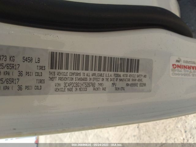 3C4PDCBG1HT526702 Dodge Journey Sxt