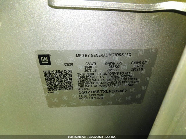 Chevrolet MALIBU LT 2020 1G1ZD5STXLF103467 Image 11