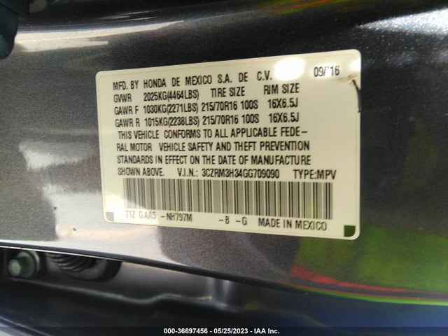 Honda CR-V LX 2016 3CZRM3H34GG709090 Image 9