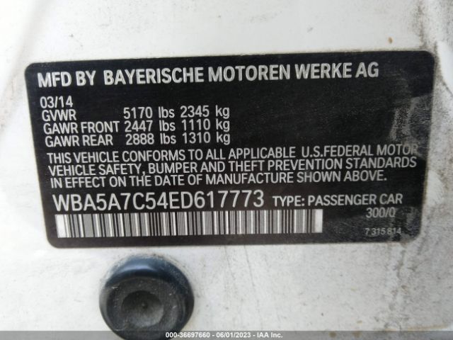 WBA5A7C54ED617773 BMW 5 Series 528i Xdrive