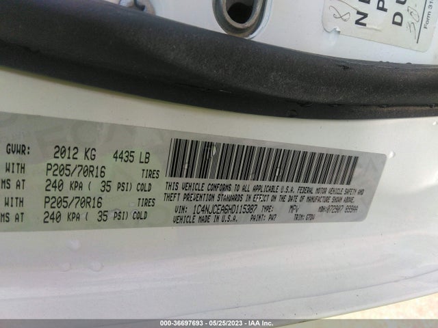 1C4NJCEA6HD115387 Jeep Compass Latitude